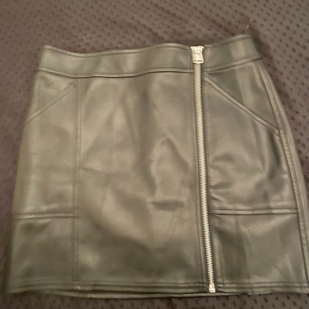 Express faux leather mini skirt